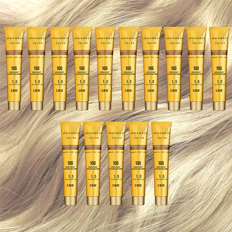 Pack of 15 - 10G Ultra Light Golden Blonde Hair Color