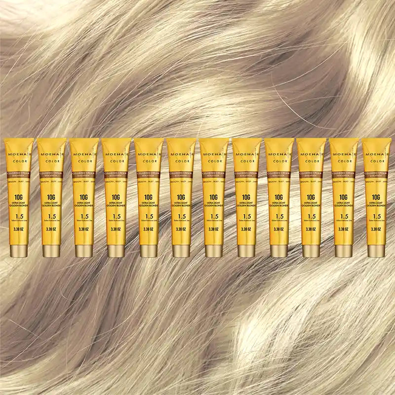 Pack of 12 - 10G Ultra Light Golden Blonde Hair Color