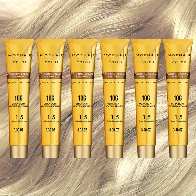 Pack of 6 - 10G Ultra Light Golden Blonde Hair Color