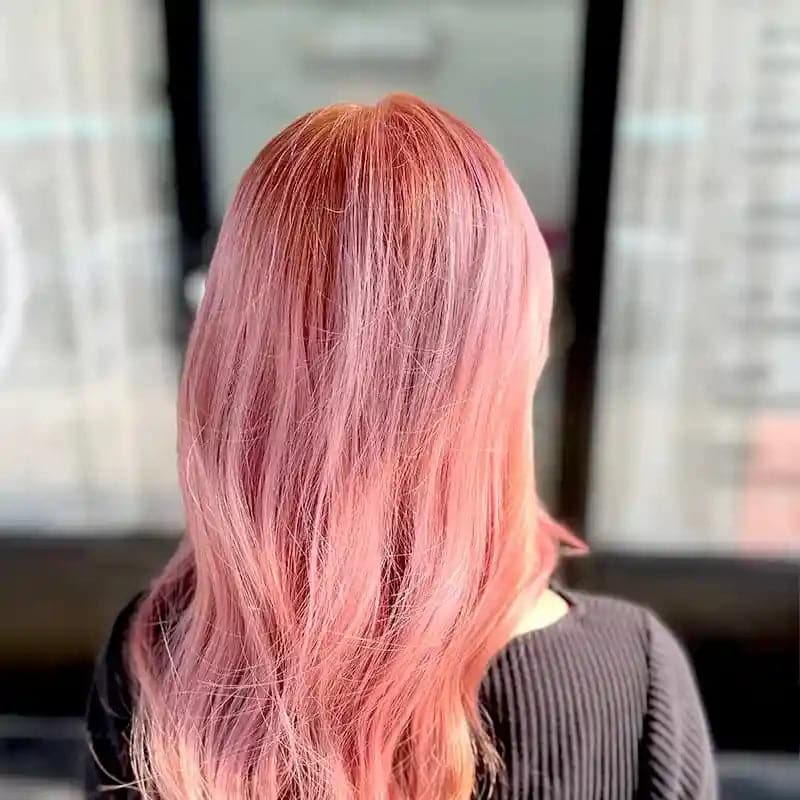 10RG Rose Gold Hair Color