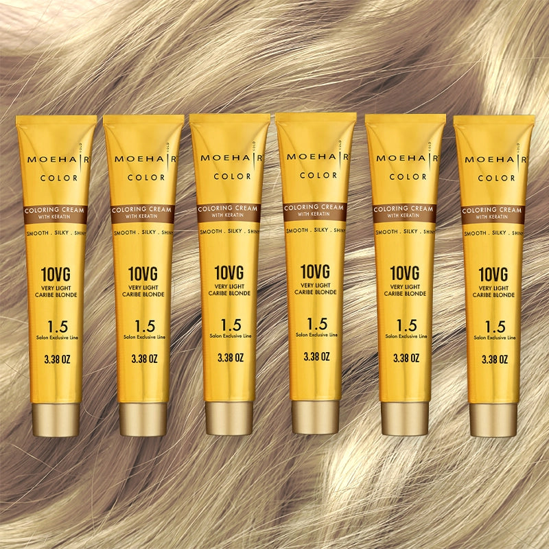 Pack of 6 - 10VG Very Light Caribe Blonde Hair Color