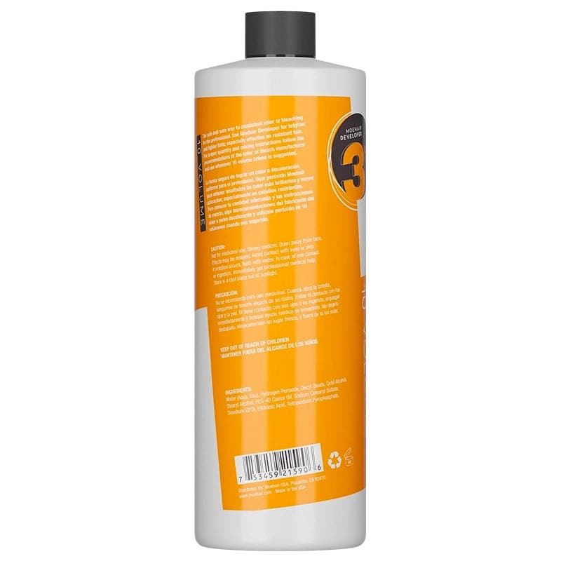 10 volume hair developer back image