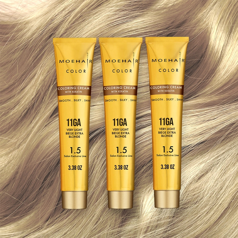 Pack of 3 - 11GA Very Light Beige Extra Blonde Hair Color