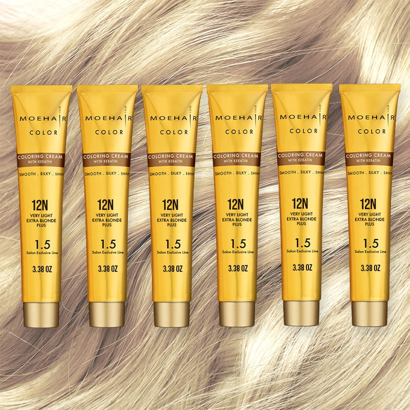 Pack of 6- 12N Very Light Extra Blonde Plus Hair Color