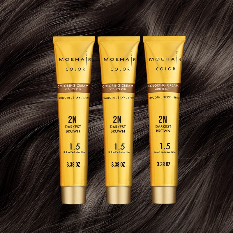 Pack of 3 - 2N darkest brown hair color