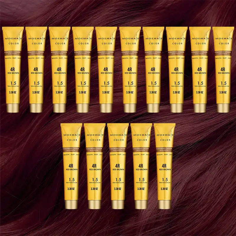 Pack of 15 - 4R Red Brown Hair Color
