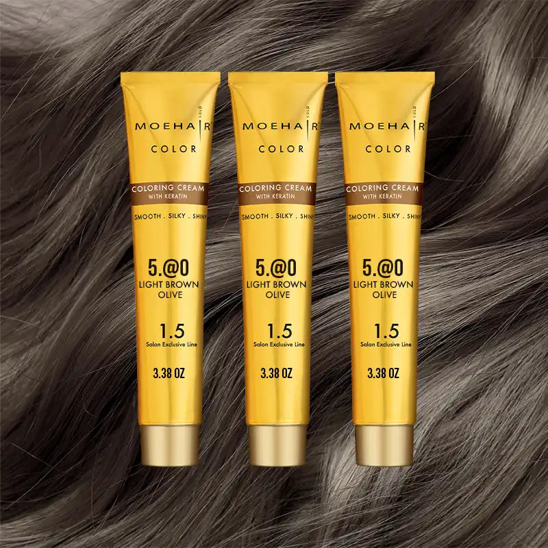 Pack of 3 - 5.@0 Light Brown Olive Hair Color