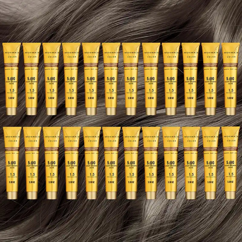 Pack of 24 - 5.@0 Light Brown Olive Hair Color