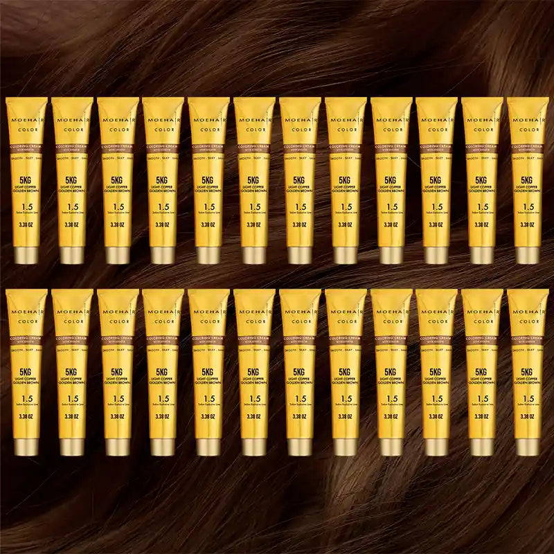 Pack of 24 - 5KG Light Copper Golden Brown Hair Color