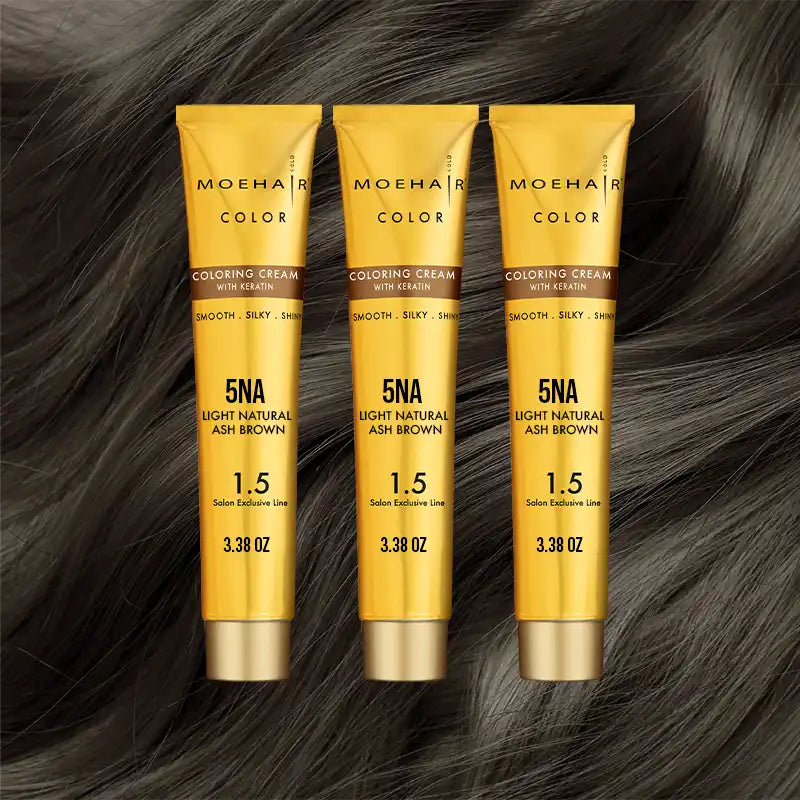 Pack of 3 - 5NA Light Natural Brown Ash Hair Color
