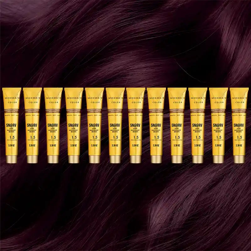 Pack of 12 - 5N@RV Light Mahogany Brown Hair Color
