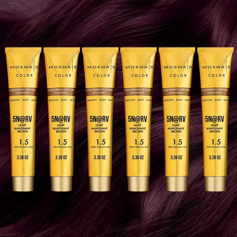 Pack of 6 - 5N@RV Light Mahogany Brown Hair Color