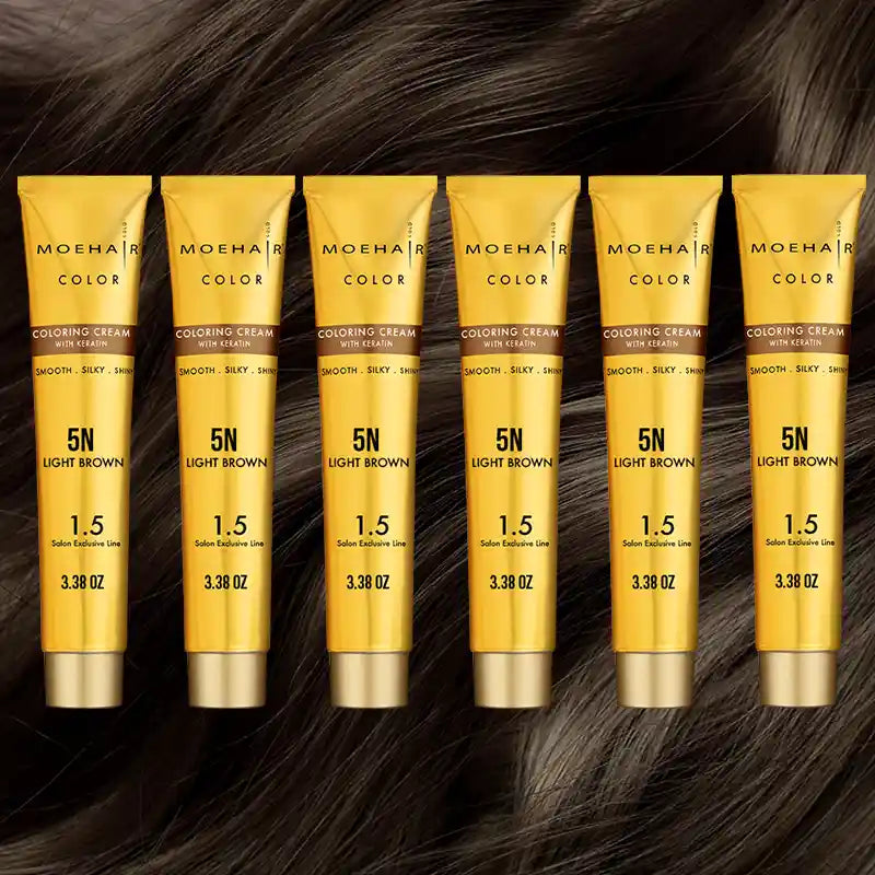 Pack of 6 - 5N Light Brown Hair Color