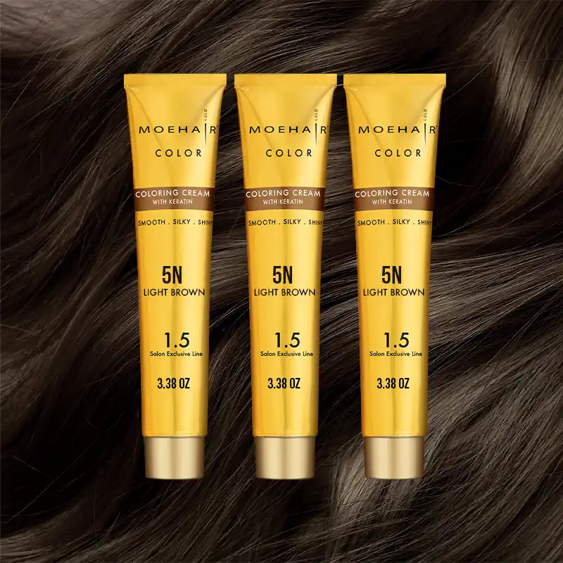 Pack of 3 - 5N Light Brown Hair Color
