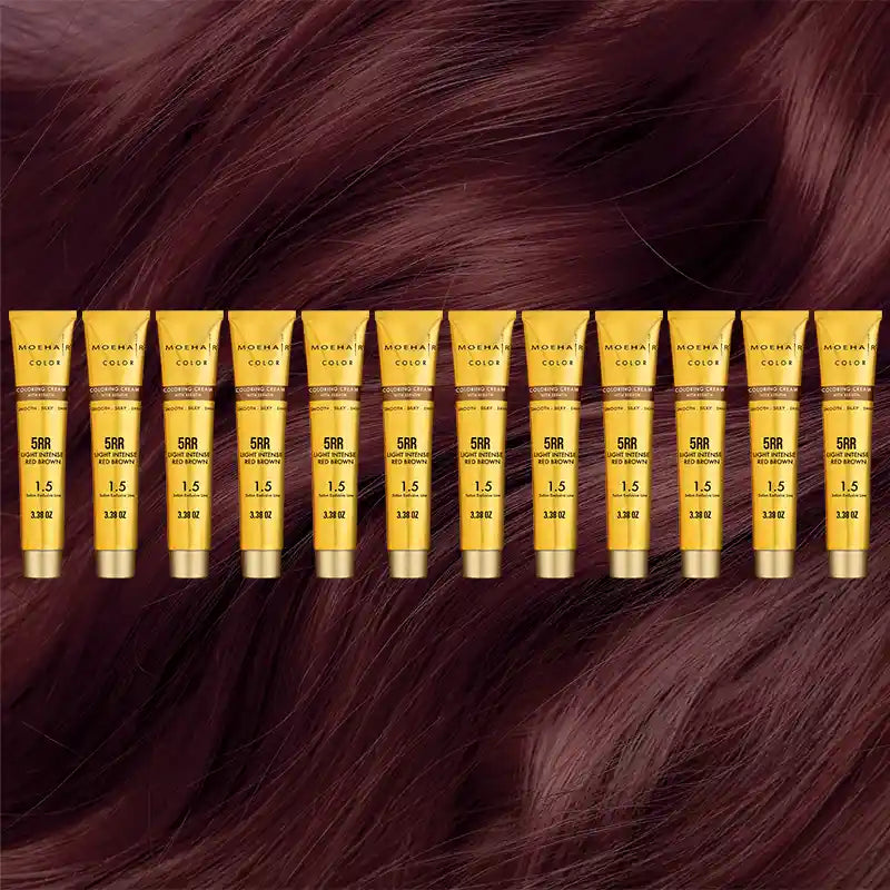 Pack of 12 - 5RR Light Intense Red Brown Hair Color