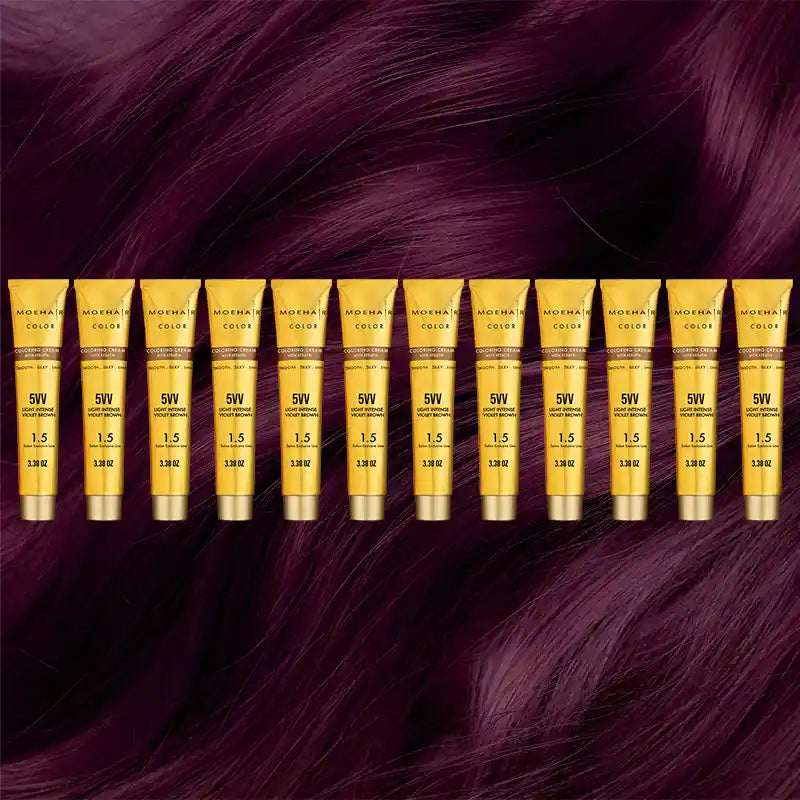 Pack of 12 - 5VV Light Intense Violet Brown Hair Color