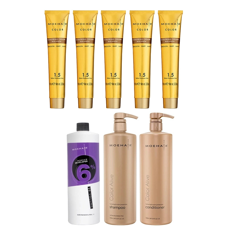 Hair Color and Aftercare Combo