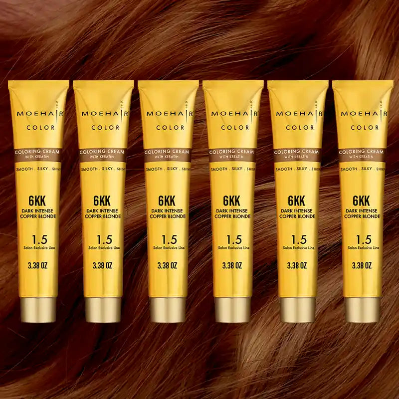 Pack of 6 - 6KK Dark Intense Copper Blonde Hair Color