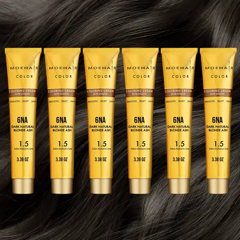 Pack of 6 - 6NA Dark Natural Blonde Ash Hair Color