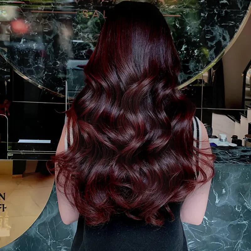 6N@RV Dark Blonde Mahogany Hair Color