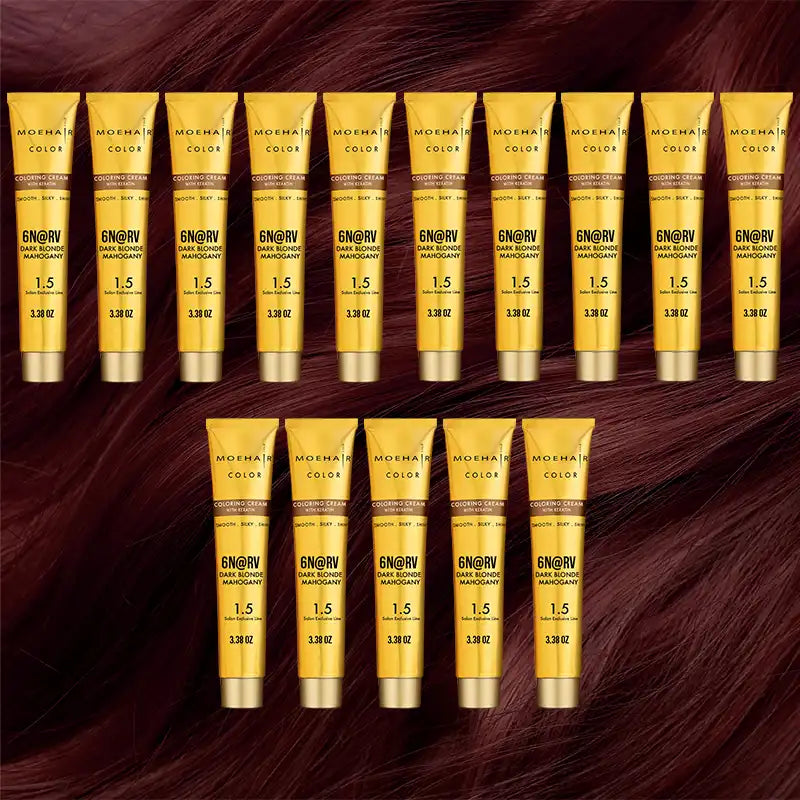 Pack of 15 - 6N@RV Dark Blonde Mahogany Hair Color