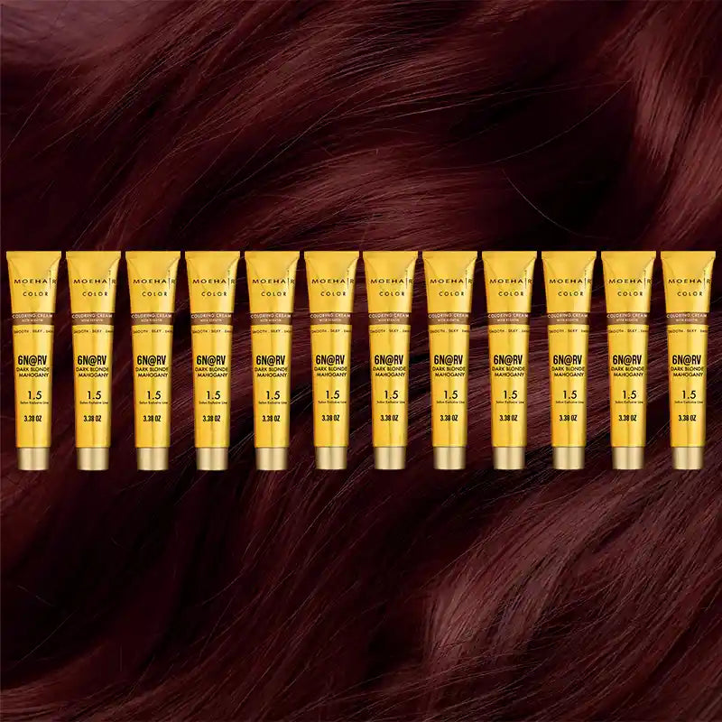 Pack of 12 - 6N@RV Dark Blonde Mahogany Hair Color