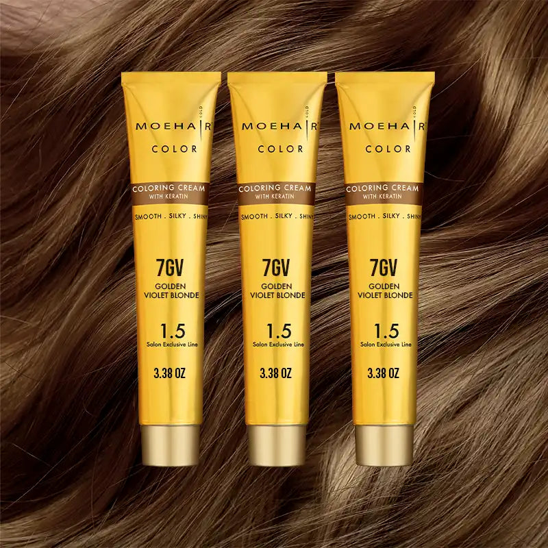 Pack of 3 - 7GV Golden Violet Blonde Hair Color