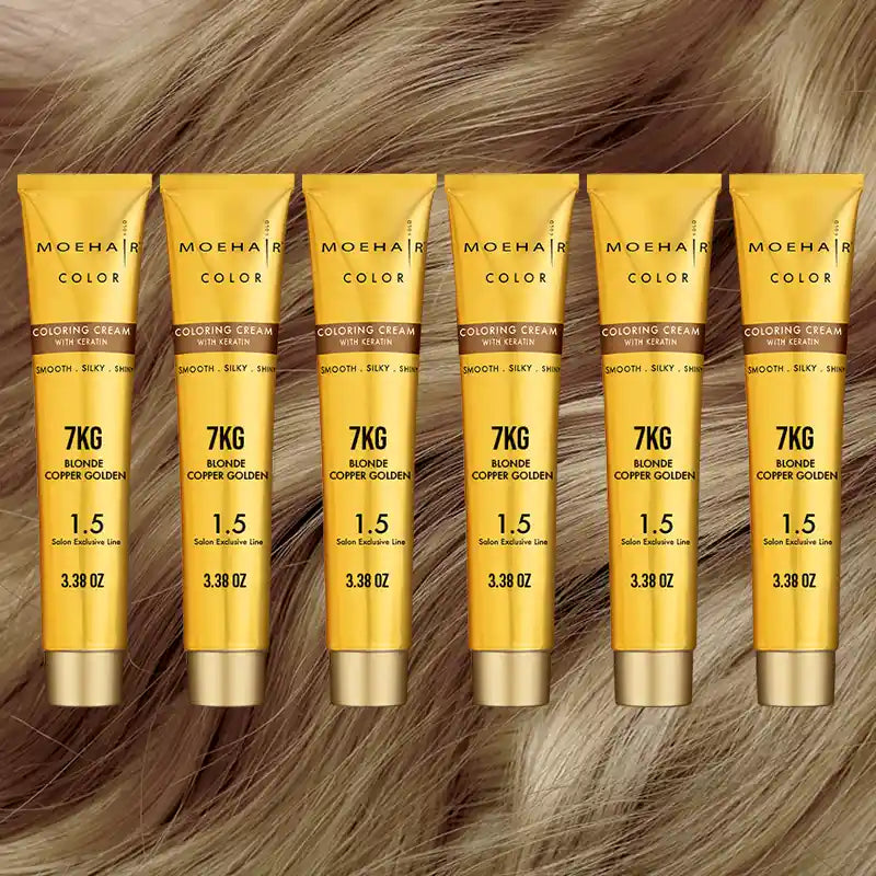 Pack of 6 - 7KG Blonde Copper Golden Hair Color