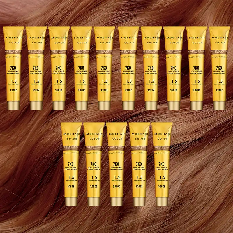 Pack of 15 - 7KO Light Intense Copper Blonde Hair Color