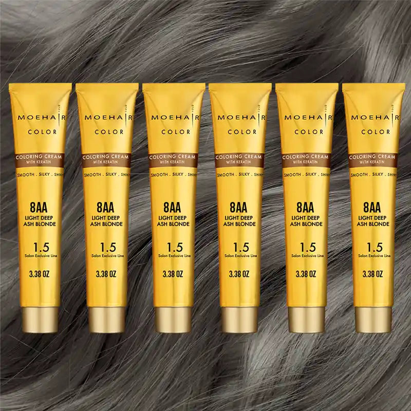 Pack of 6 - 8AA Light Deep Ash Blonde Hair Color