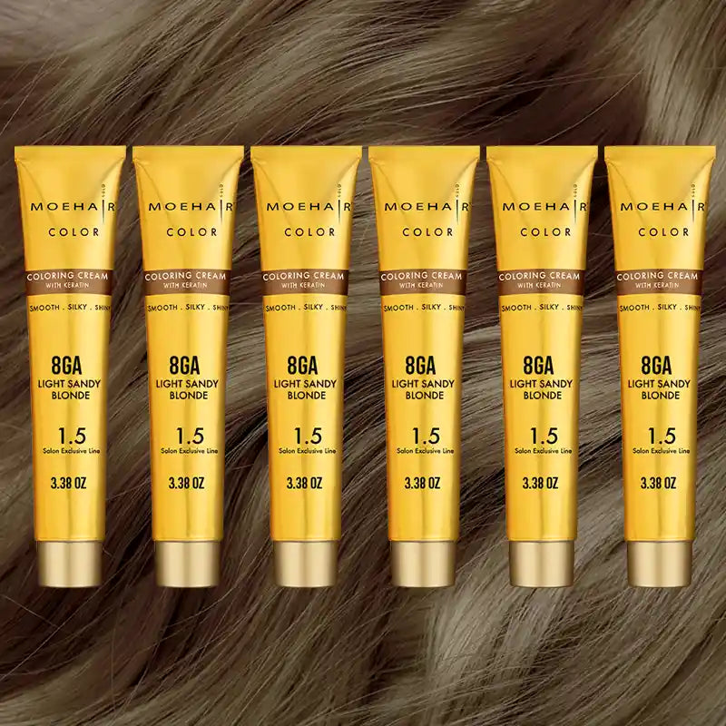 Pack of 6 - 8GA Light Sandy Blonde Hair Color