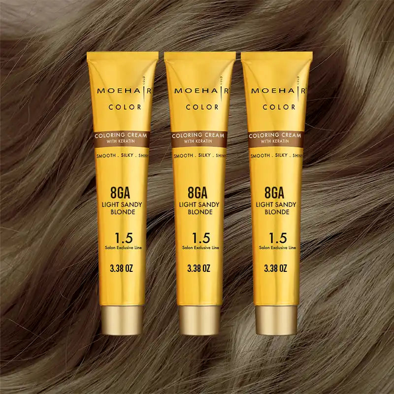 Pack of 3 - 8GA Light Sandy Blonde Hair Color