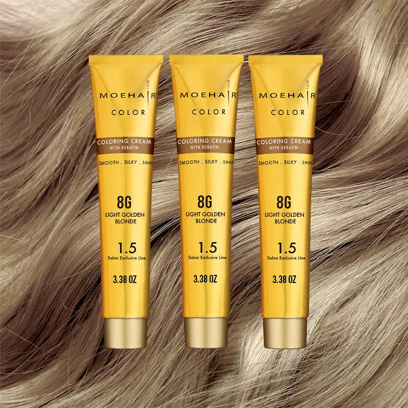 Pack of 3 - 8G Light Golden Blonde Hair Color
