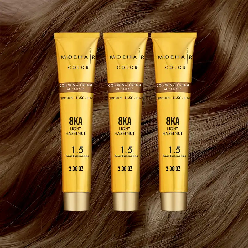 Pack of 3 - 8KA Light Hazelnut Hair Color