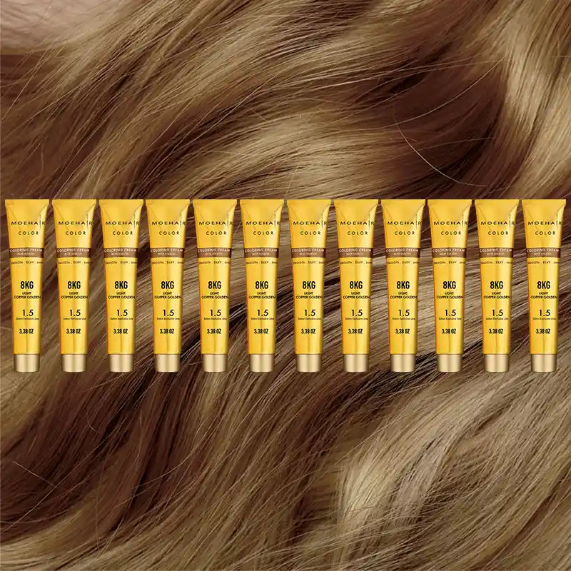Pack of 12 - 8KG Light Copper Golden Blonde Hair Color