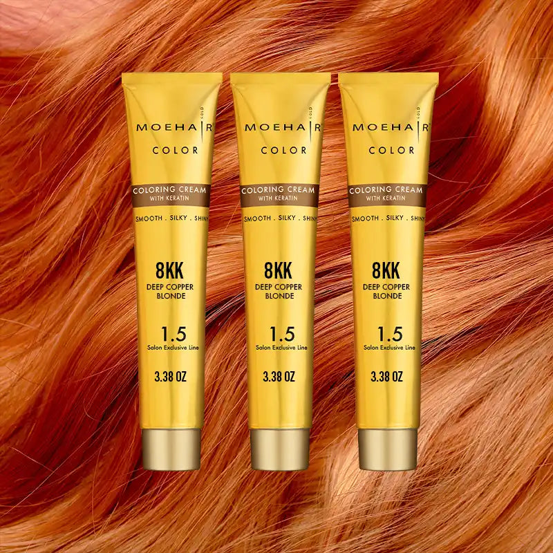 Pack of 3 - 8KK Deep Copper Blonde Hair Color