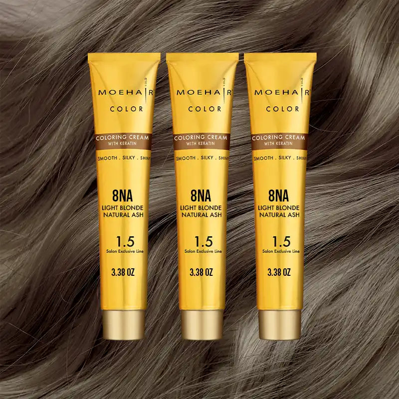 Pack of 3 - 8NA Light Blonde Natural Ash Hair Color