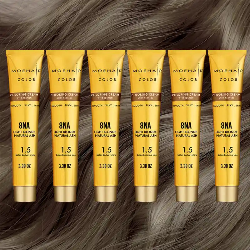 Pack of 6 - 8NA Light Blonde Natural Ash Hair Color
