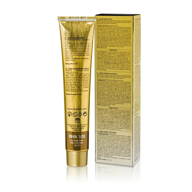 8NN Light Blonde Intense Hair Color back shot