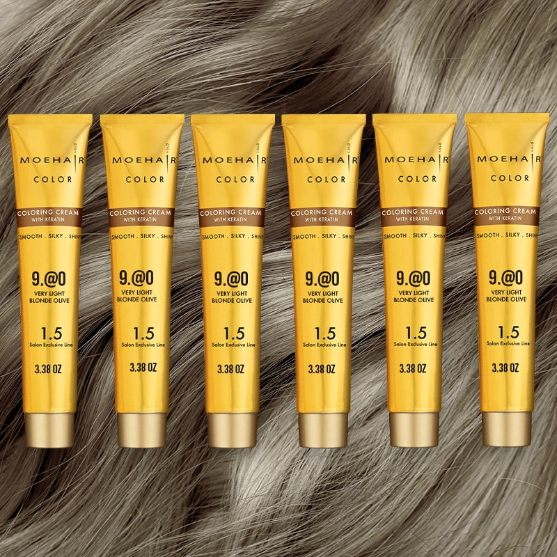Pack of 6 - 9.@0 Very Light Olive Blonde Hair Color