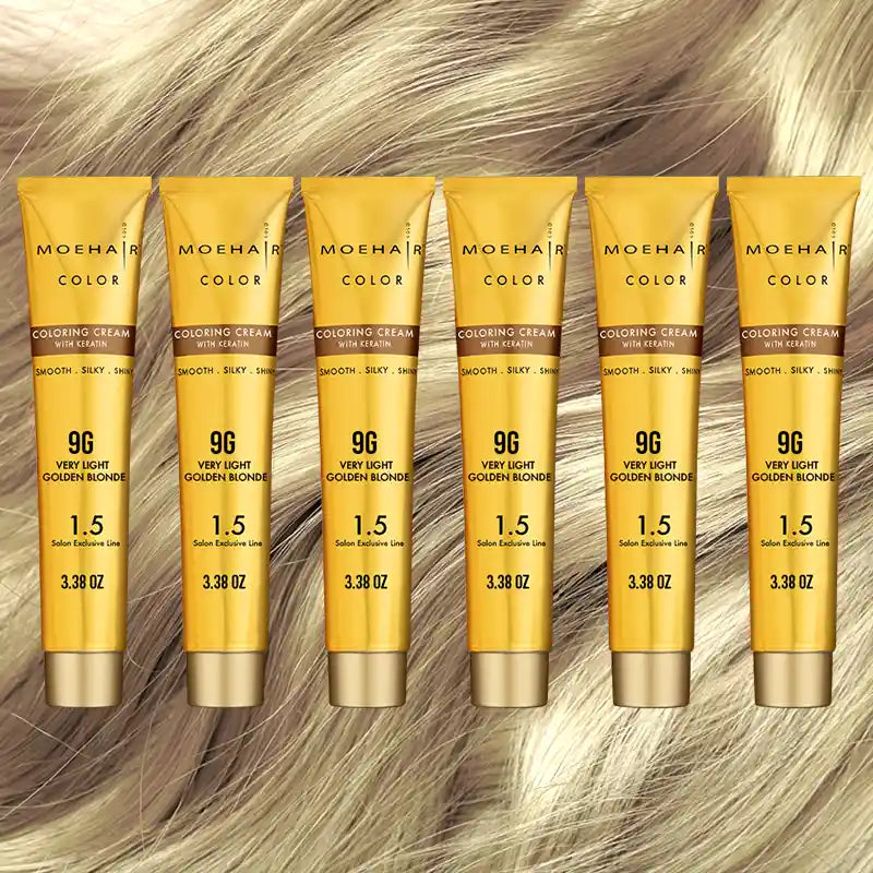Pack of 6 - 9G Very Light Golden Blonde Hair Color