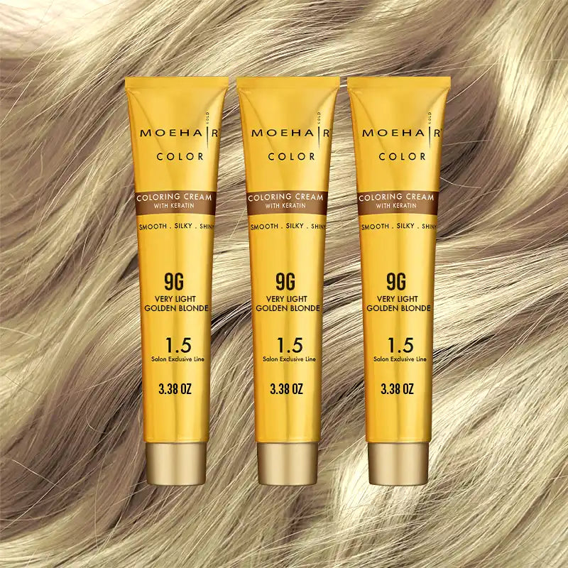 Pack of 3 - 9G Very Light Golden Blonde Hair Color