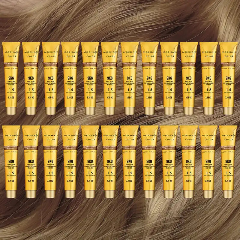 Pack of 24 - 9KG Very Light Copper Golden Blonde Hair Color