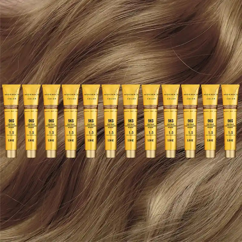 Pack of 12 - 9KG Very Light Copper Golden Blonde Hair Color