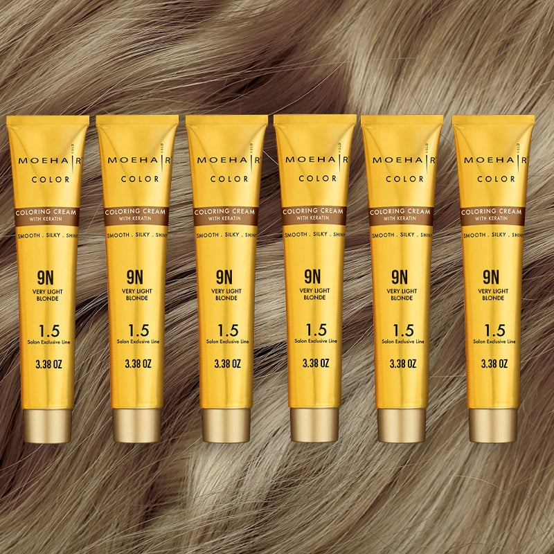 Pack of 6 - 9N Very Light Blonde Hair Color