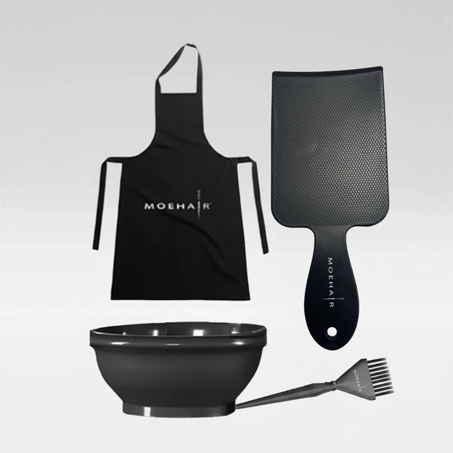 Moehair Professional Hair Coloring Kit – Bowl, Brush, Balayage Board & Apron
