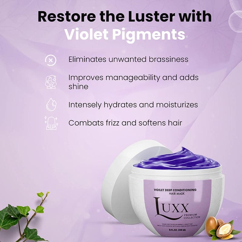 Benefits of Moehair Luxx Violet Deep Conditioning Mask