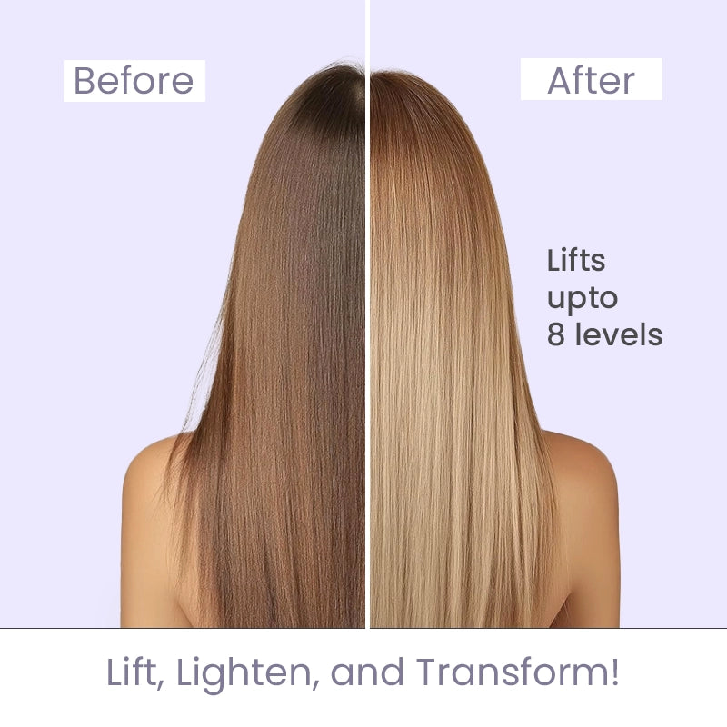 Before and After Use: Hair Bleach