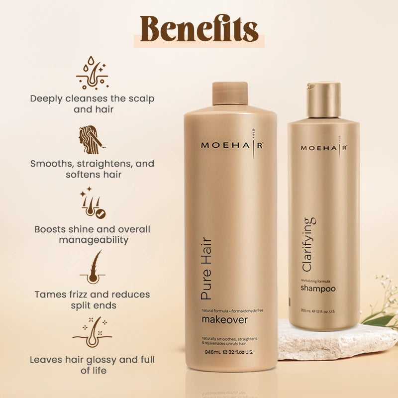Pure Hair Makeover and Clarifying Shampoo Combo | Benefits