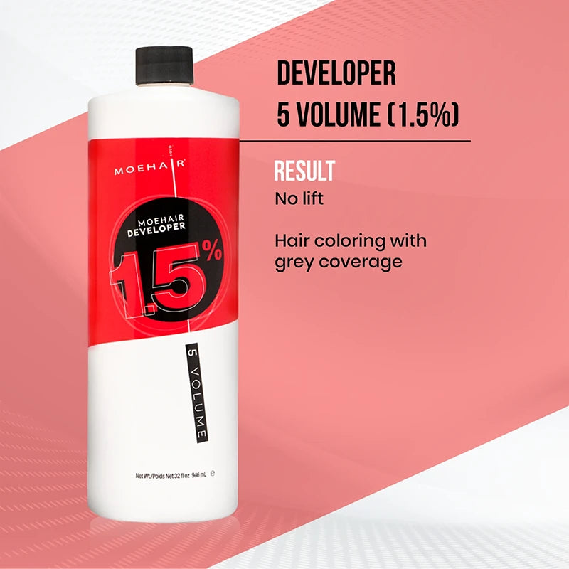 Moehair 1.5%, 5 volume Hair Color Developer